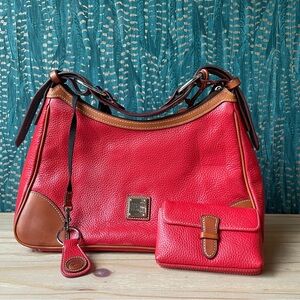 Dooney & Bourke Harrison Leather Hobo Red NWT